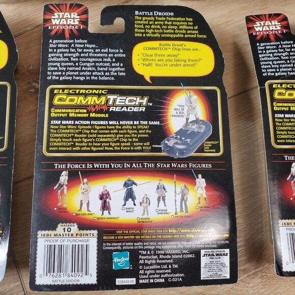 Lot of 7 Star Wars Episode 1 Action Figure Hasbro 1998 1995 NIP Collectibles - Picture 13 of 16